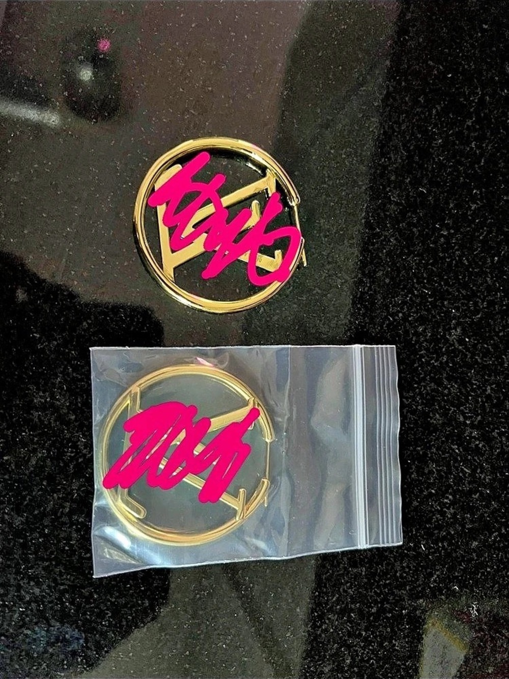 Gold large cm hoops